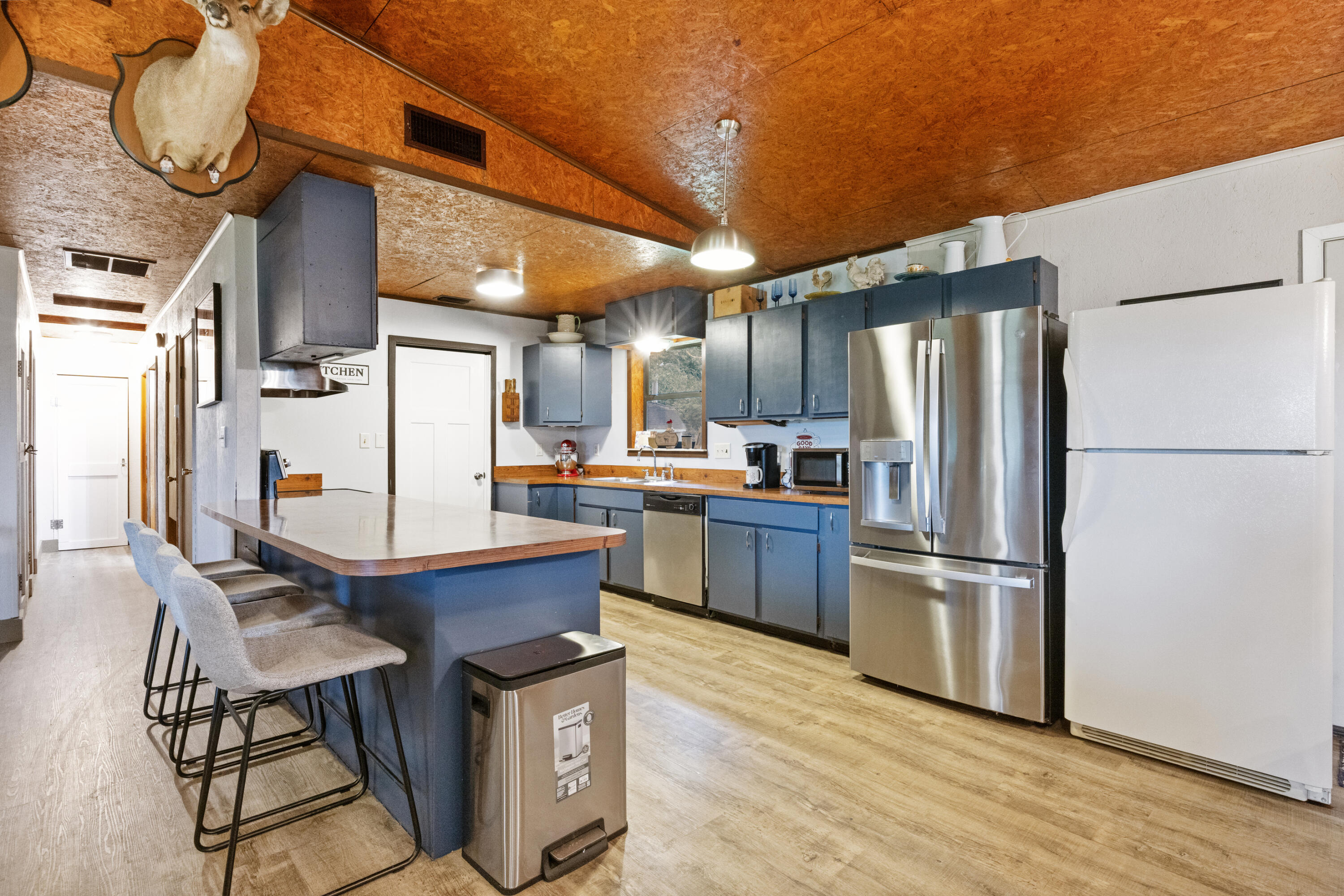 190 Peaden Bridge Road Baker, FL 32531 - Photo 17 of 73 a kitchen with stainless steel appliances a refrigerator a stove a sink and a refrigerator