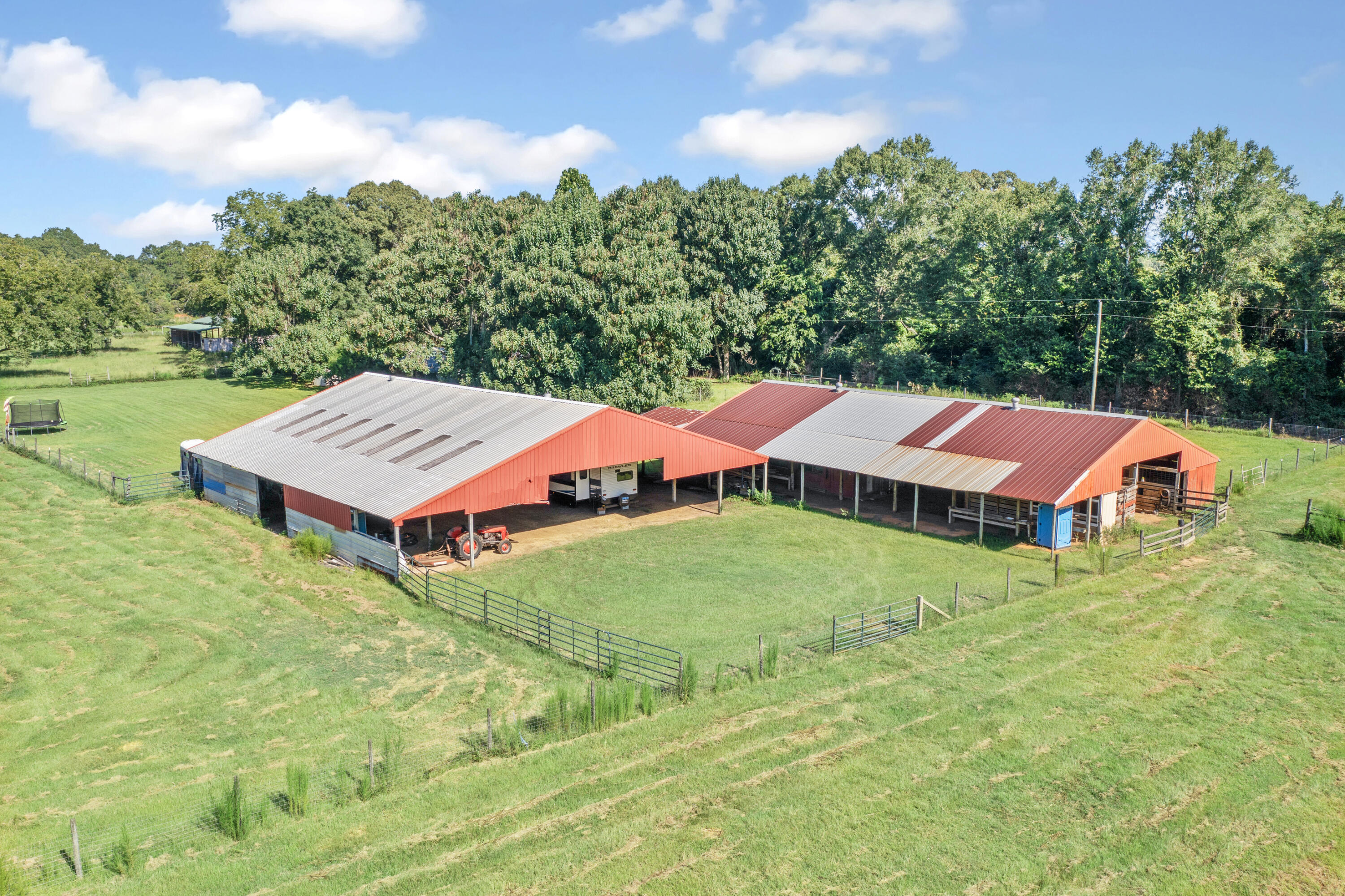 190 Peaden Bridge Road Baker, FL 32531 - Photo 59 of 73 an aerial view of a house with swimming pool and outdoor space