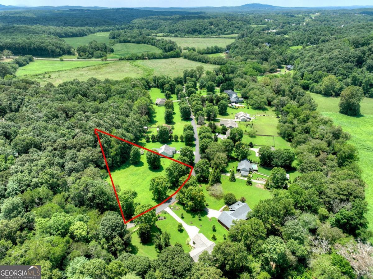 Lot 10 Cartecay Riv Run Ellijay, GA 30536 - Photo 3 of 17 an aerial view of residential house with outdoor space and trees all around