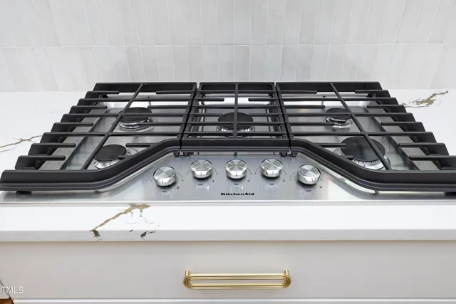 a close view of stove