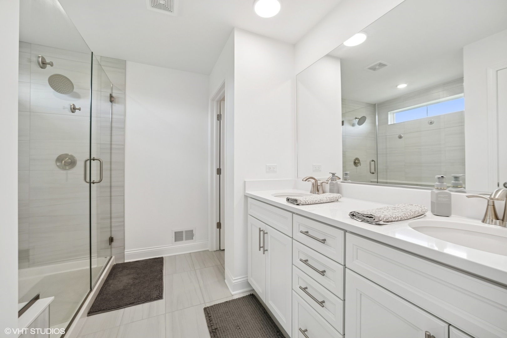117 Hedgerow Drive Elgin, IL 60124 - Photo 12 of 26 a bathroom with a granite countertop sink mirror and double