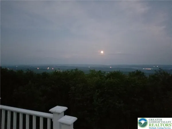 a view of a city from a balcony