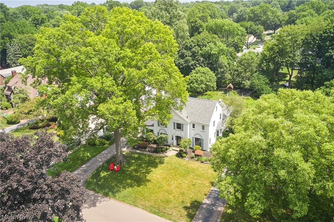 183 Overwood Road Akron, OH 44313 - Photo 31 of 34 Stately residence featuring a gabled roofline, white exterior, and a prominent front entrance