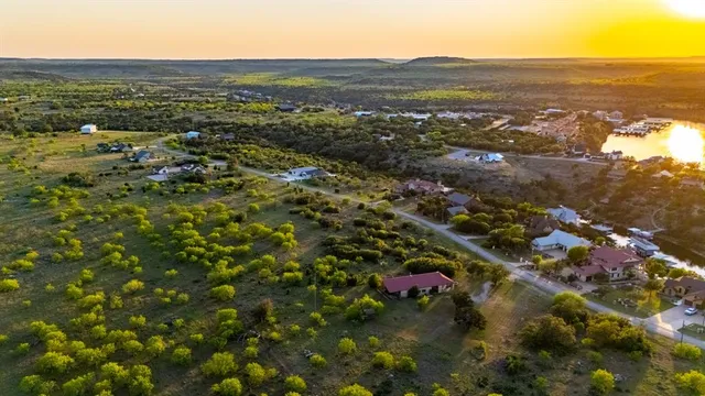 a view of city and mountain