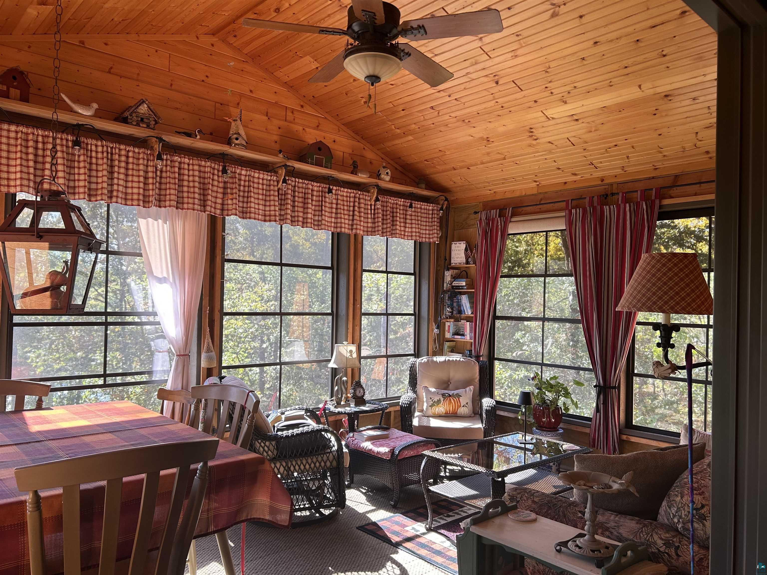 10115 Island Lake Road Solon Springs, WI 54873 - Photo 14 of 56 Sunroom with vaulted ceiling