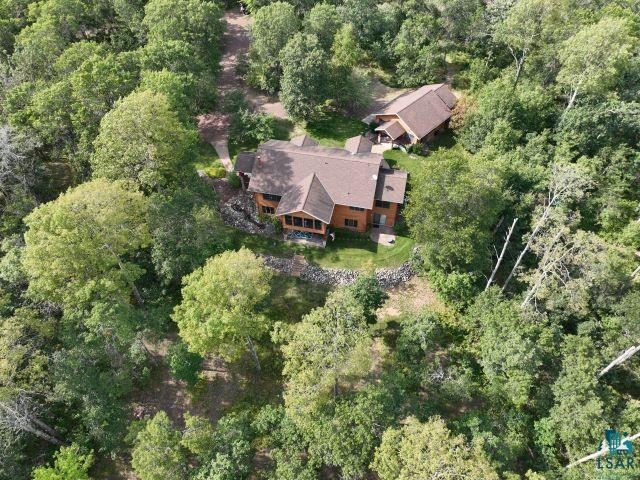 10115 Island Lake Road Solon Springs, WI 54873 - Photo 5 of 56 Aerial view of property's location with a forest