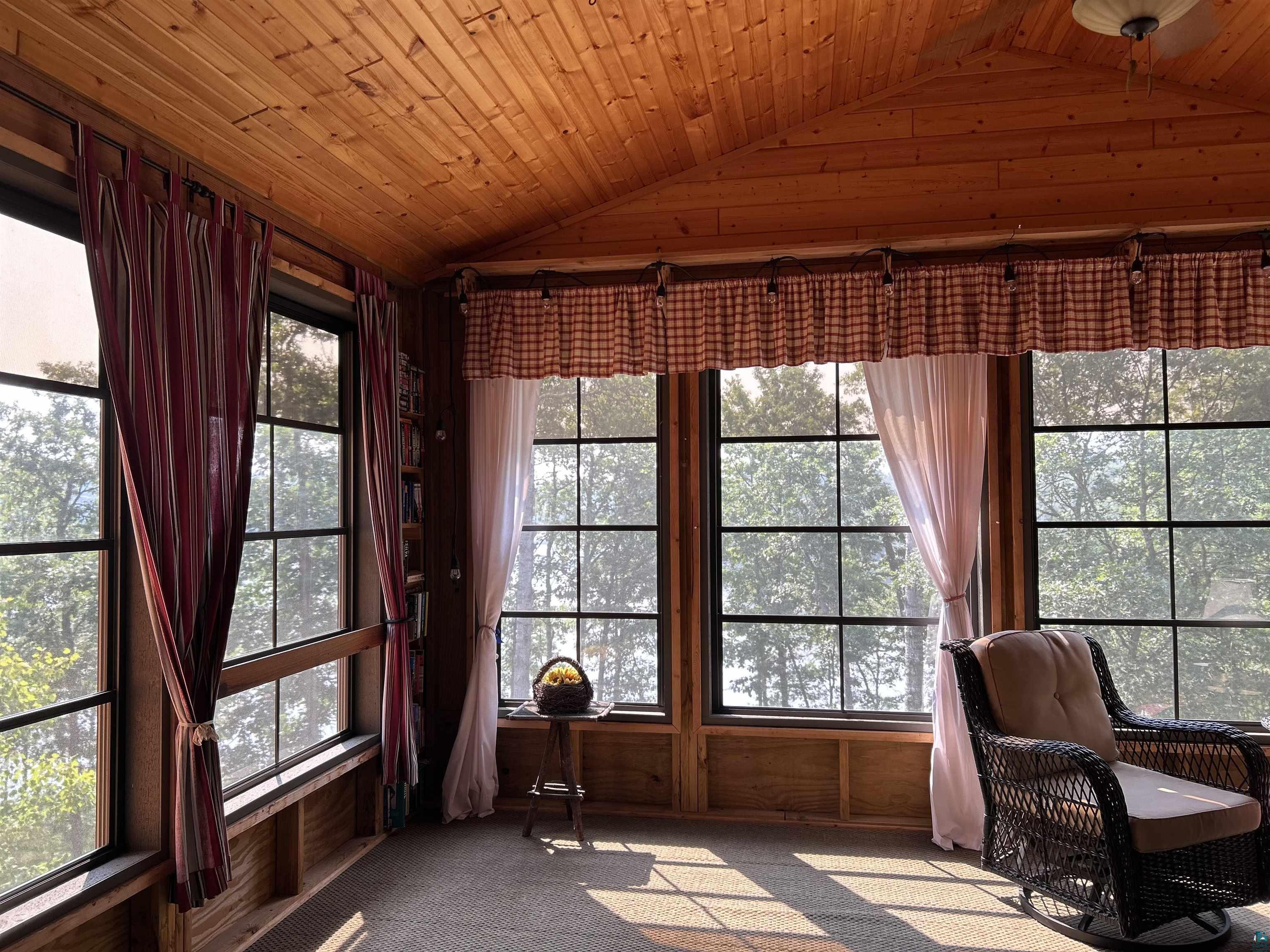10115 Island Lake Road Solon Springs, WI 54873 - Photo 53 of 56 Sunroom / solarium with lofted ceiling and plenty of natural light