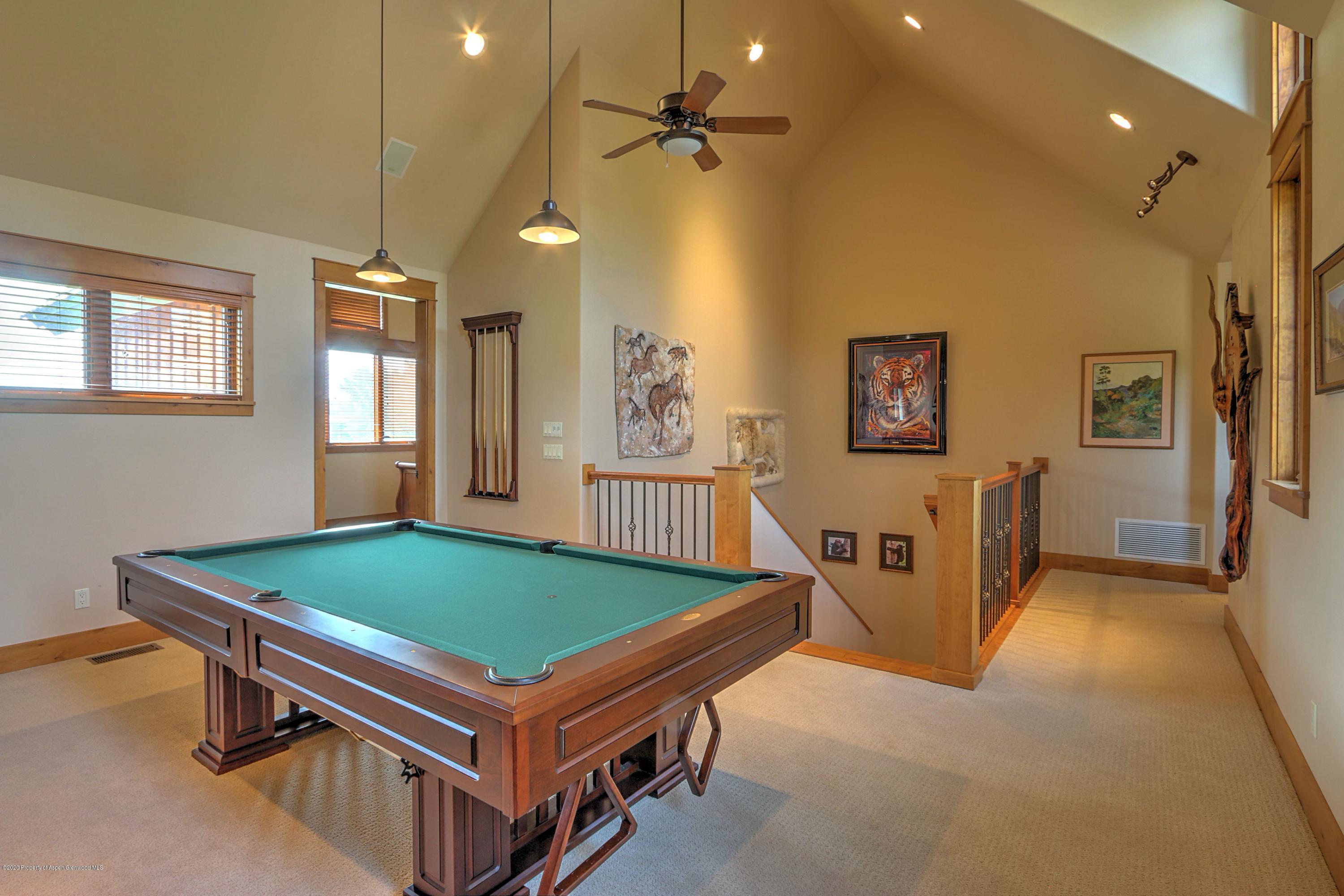 54 Diamond A Ranch Road Carbondale, CO 81623 - Photo 26 of 43 a room with pool table and windows