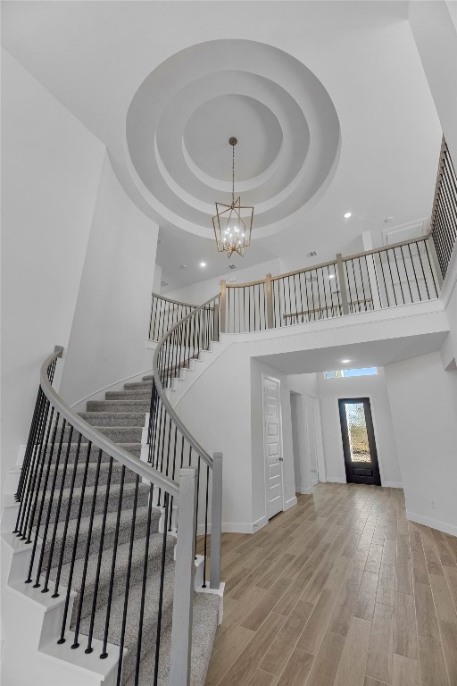 113 Meadow Beauty Lane Georgetown, TX 78633 - Photo 2 of 23 a view of an entryway with wooden floor