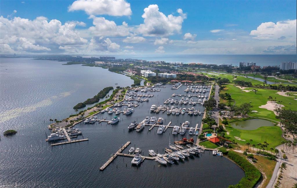 2800 Harbourside Drive, Unit E06 Longboat Key, FL 34228 - Photo 21 of 55 an aerial view of a city
