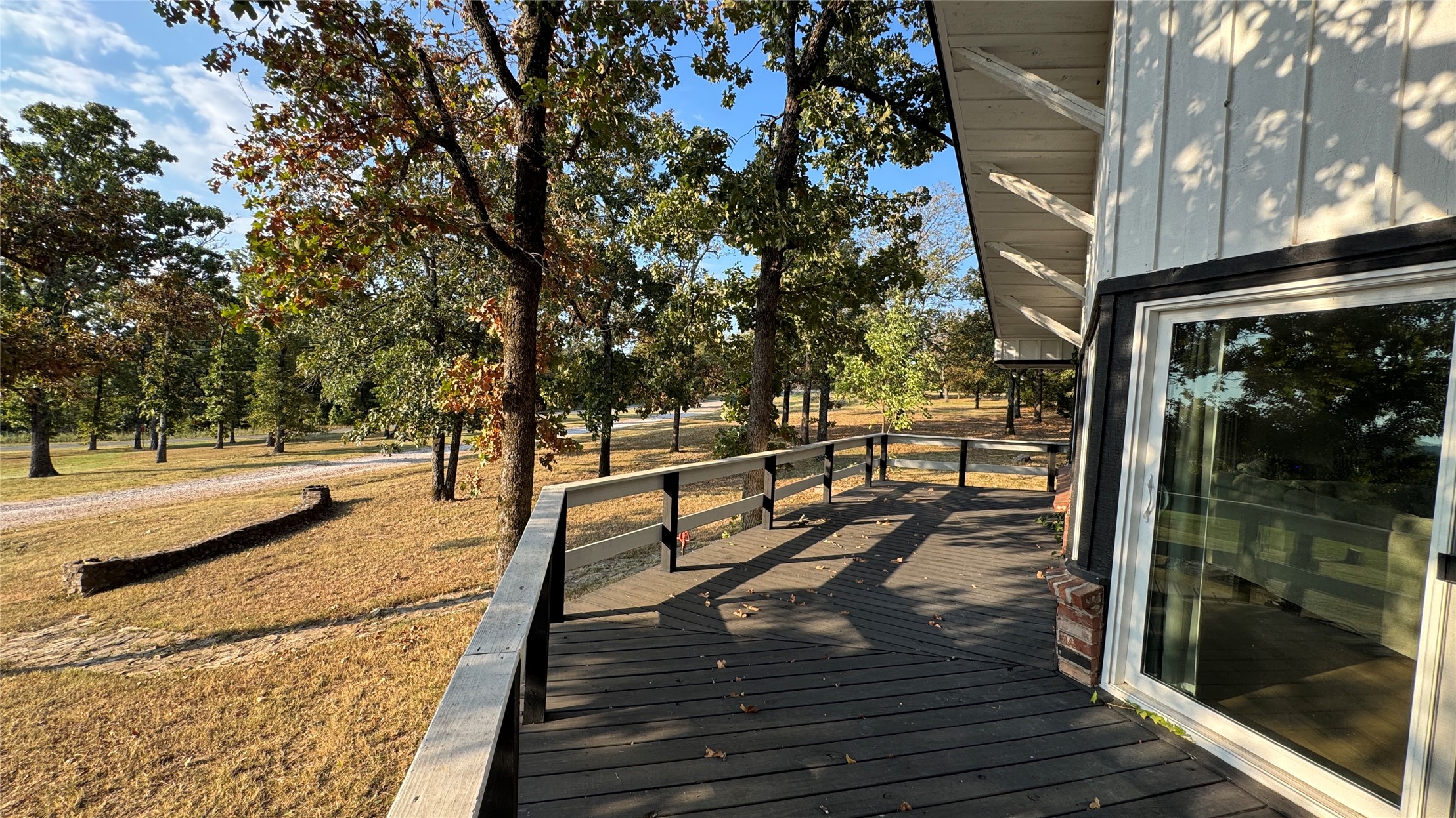 96358 South 4531 Road Vian, OK 74962 - Photo 37 of 58 Expansive outdoor deck with wood-finish decking and railing