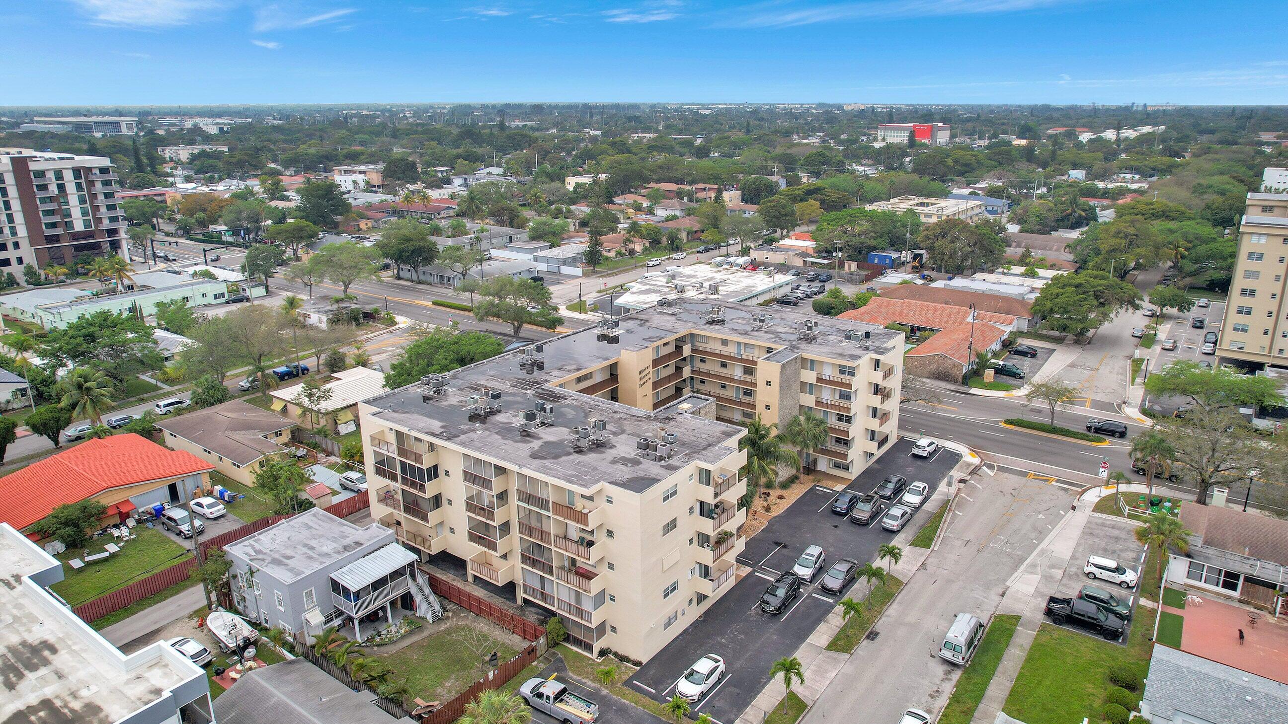 1750 Jefferson Street, Unit 305 Hollywood, FL 33020 - Photo 35 of 43 an aerial view of a city