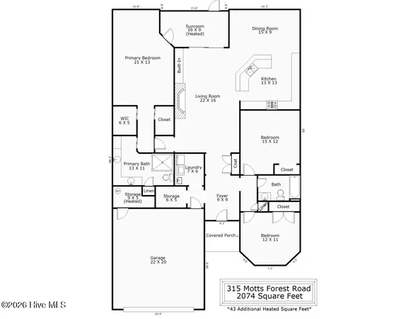$535,000 | 315 Motts Forest Road, Wilmington, NC 28412
