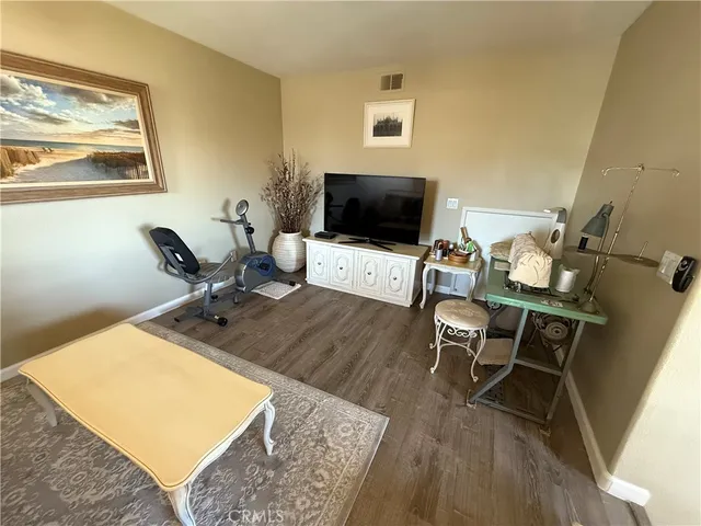 a view of a room and window