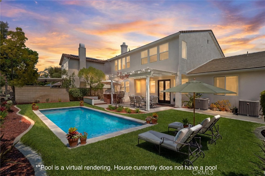 2472 Highwood Road Orange, CA 92867 - Photo 61 of 70 Pool is a digital rendering/virtual staging. It does not currently exist on the property