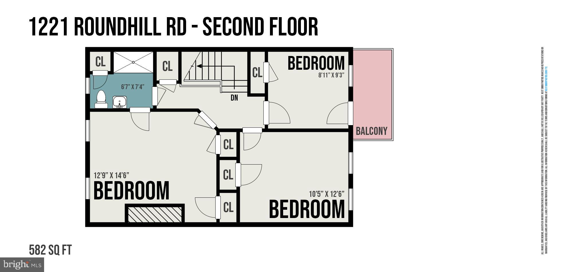 1221 Roundhill Road Baltimore, MD 21218 - Photo 46 of 47 Upper Level Floor Plan