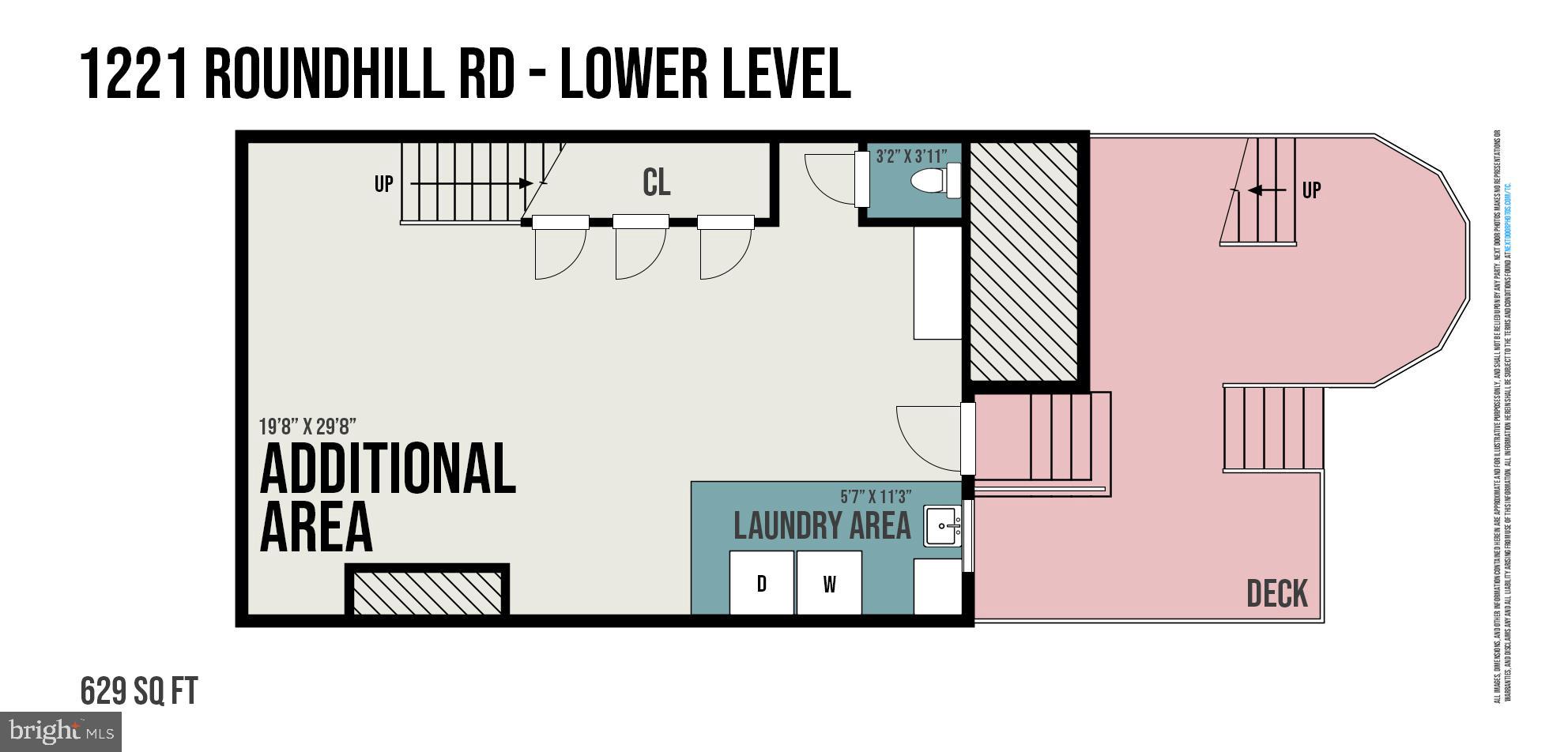 1221 Roundhill Road Baltimore, MD 21218 - Photo 47 of 47 Lower Level Floor Plan