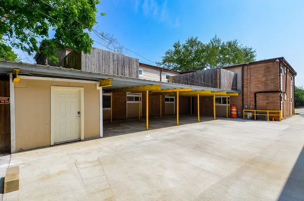 a view of a house with a outdoor space