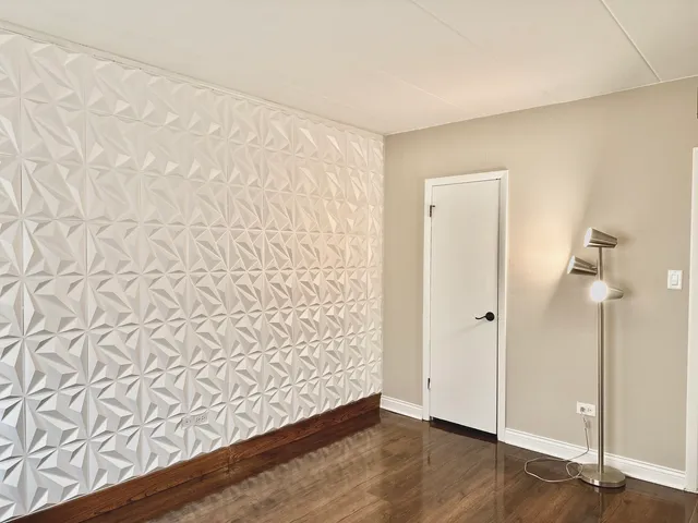 wooden floor in a room