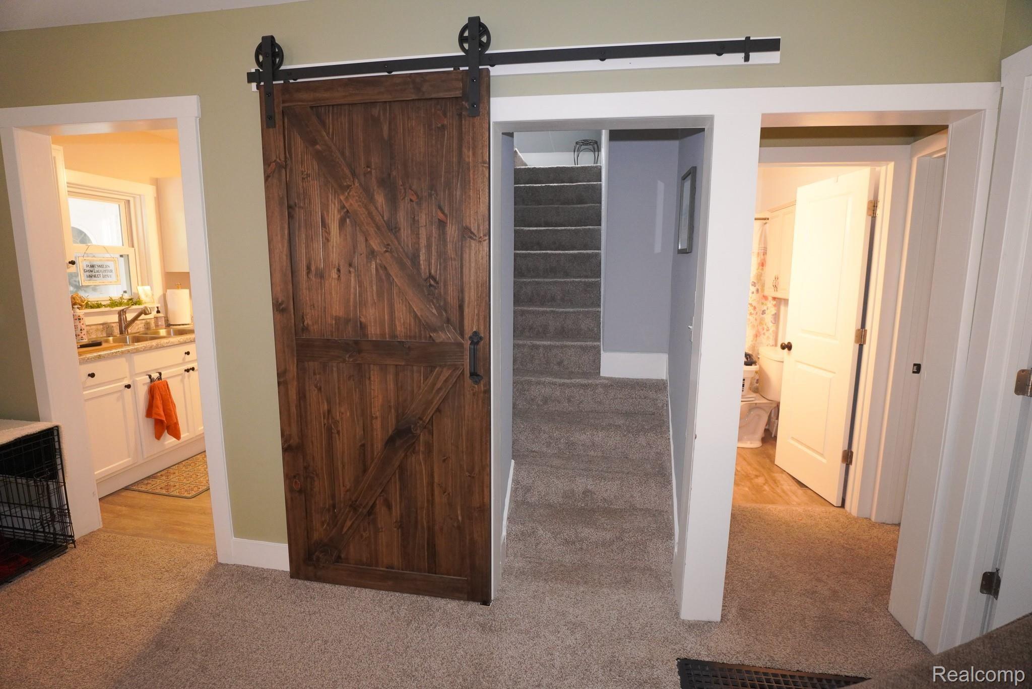 2646 Bowers Road Lapeer, MI 48446 - Photo 10 of 36 Custom Sliding Barn Door to Upstairs Bedroom & Home Office!