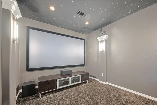 an aerial view of a house with outdoor space and sitting space