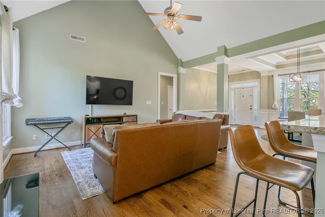 533 Falling Water Road Spring Lake, NC 28390 - Photo 12 of 50 a living room with furniture and a flat screen tv