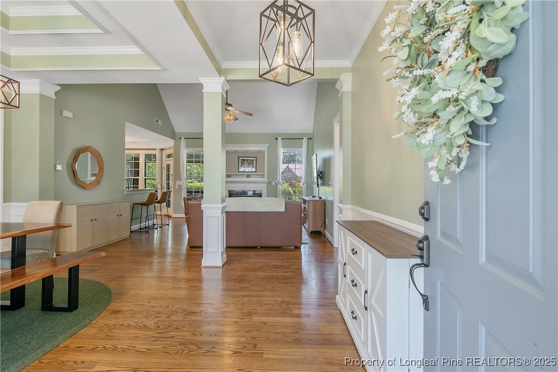 533 Falling Water Road Spring Lake, NC 28390 - Photo 6 of 50 a view of an entryway with wooden floor