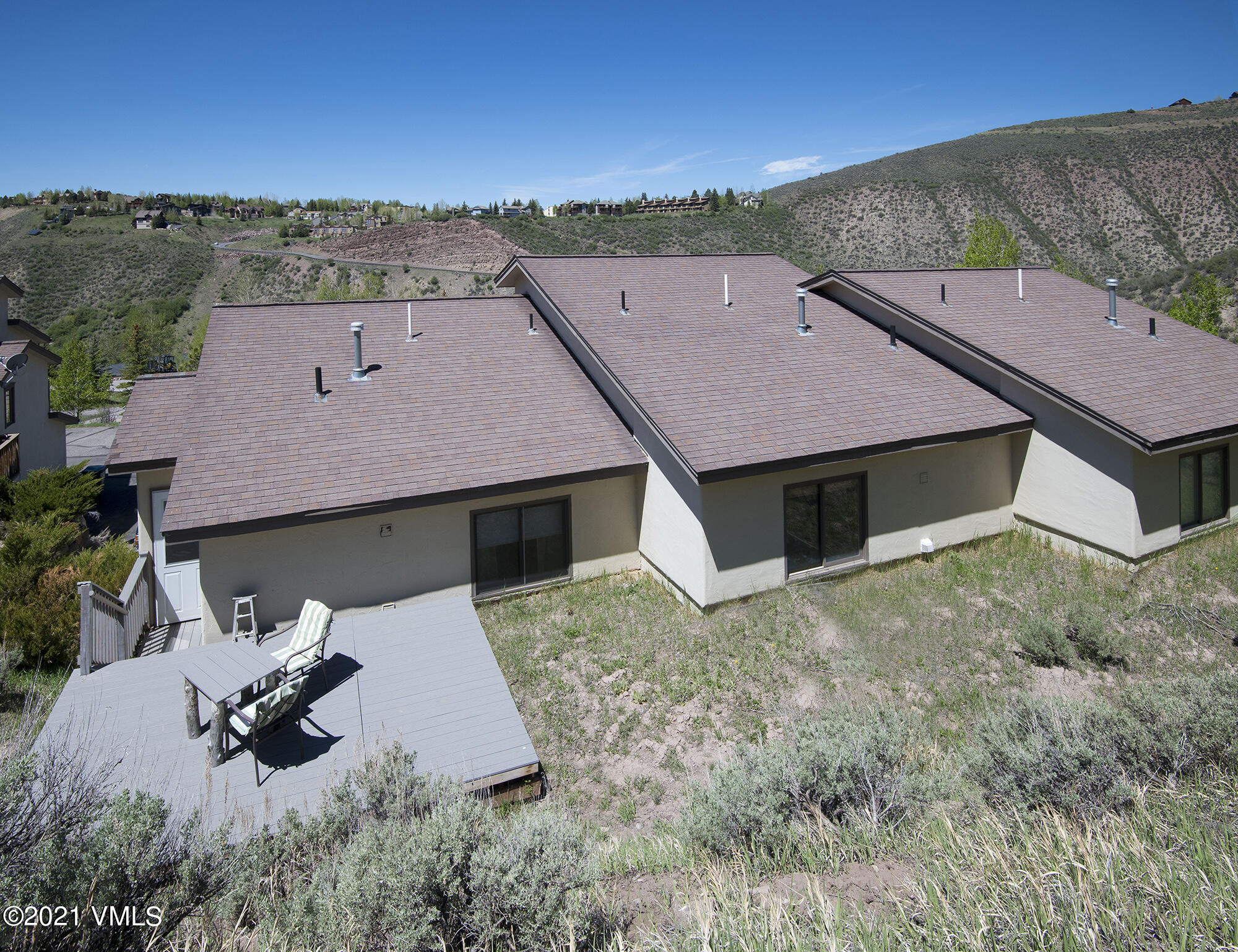 1066 West Wildwood Road, Unit D Avon, CO 81620 - Photo 18 of 21 an aerial view of a house with a yard