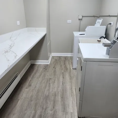 a room with storage and utility