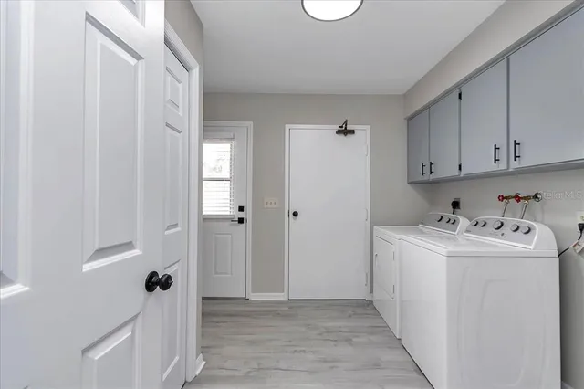 a view of a storage & utility room in a house