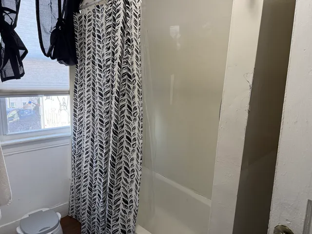 a living room with furniture flowerpot and a window