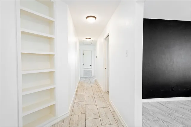 a view of a walk in closet