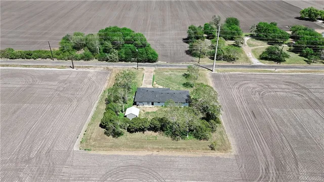 an outdoor view with patio