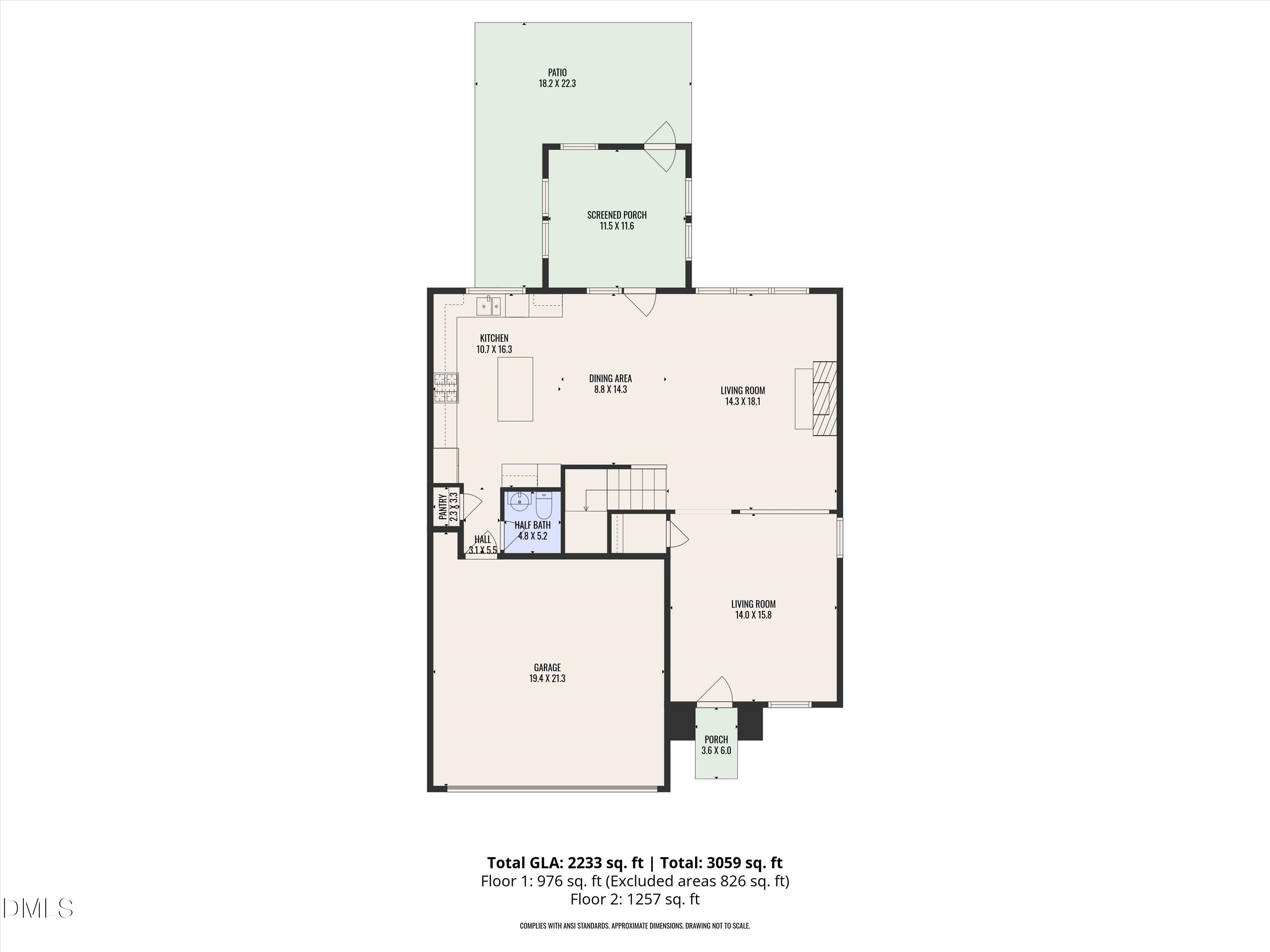 8911 Elizabeth Benneth Place Raleigh, NC 27616 - Photo 29 of 31 a picture of a floor plan