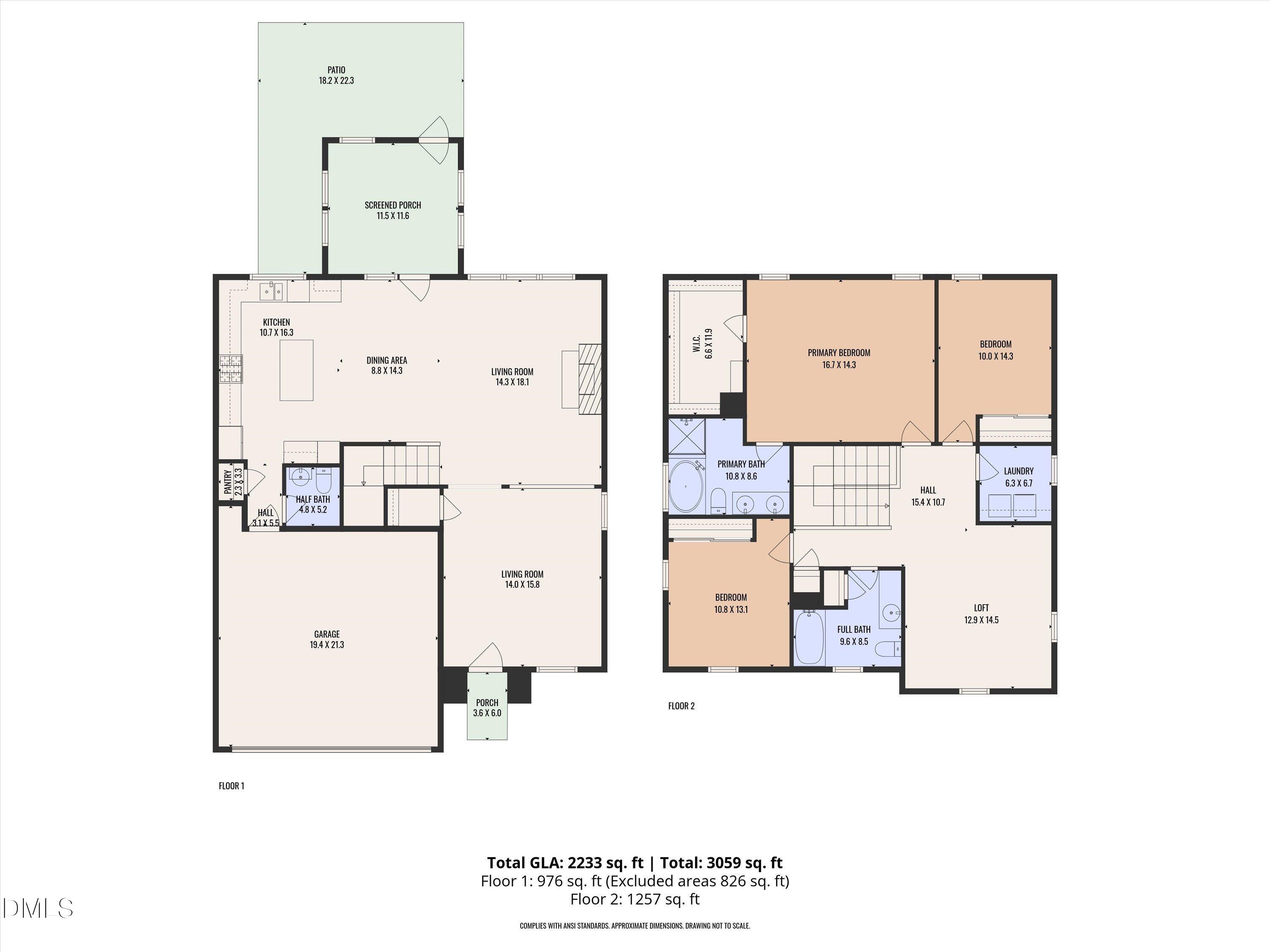 8911 Elizabeth Benneth Place Raleigh, NC 27616 - Photo 28 of 31 a picture of a floor plan