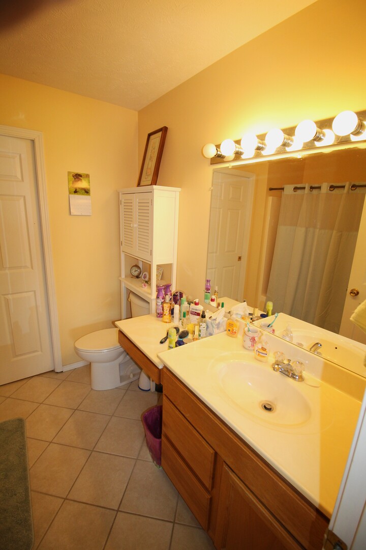 25 Oak Park Road Bloomington, IL 61701 - Photo 14 of 28 a bathroom with a sink a toilet and tub