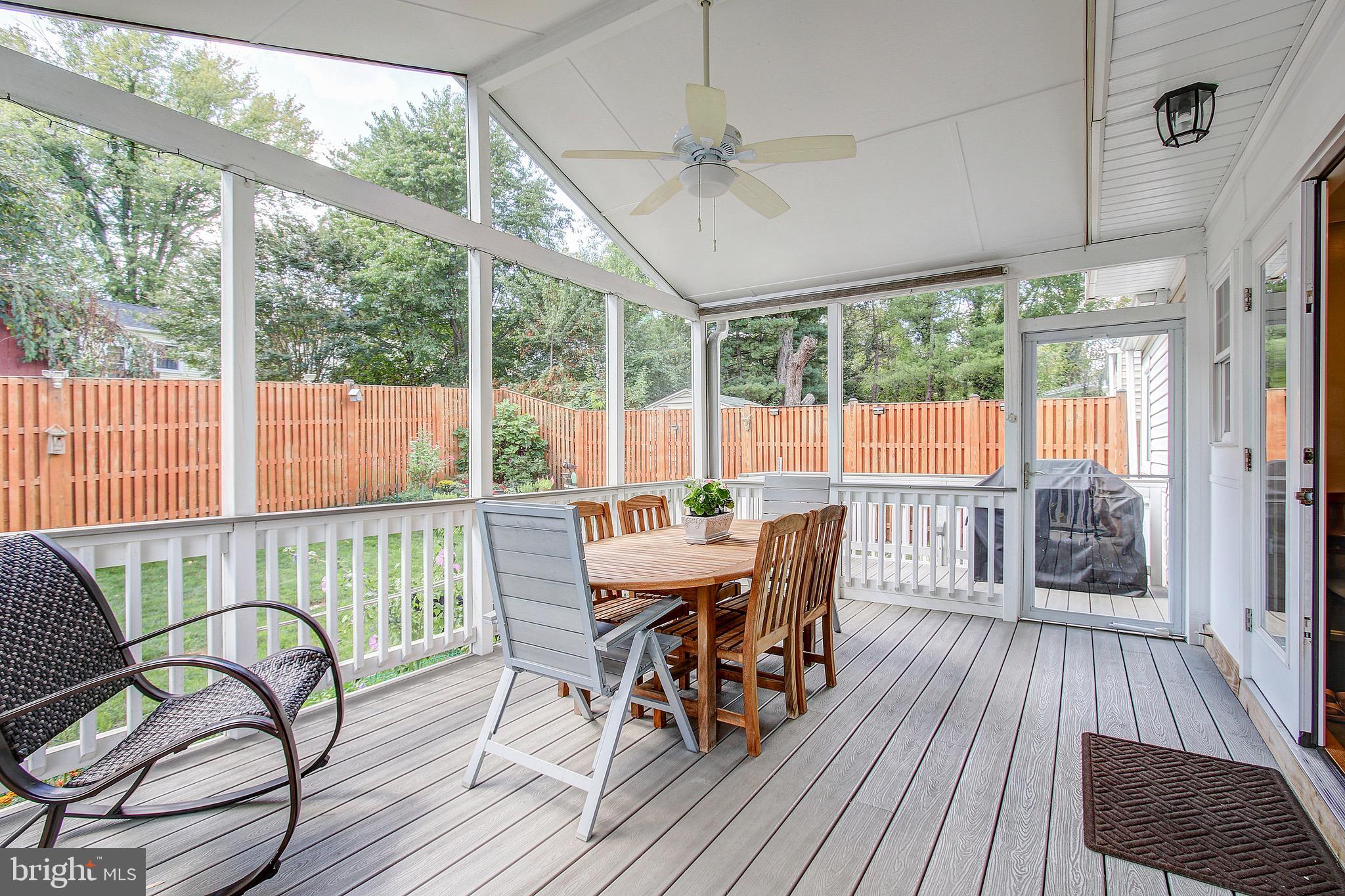 1015 Gilbert Road Rockville, MD 20851 - Photo 13 of 34 Breezy Screen Porch w/Grilling Quarters
