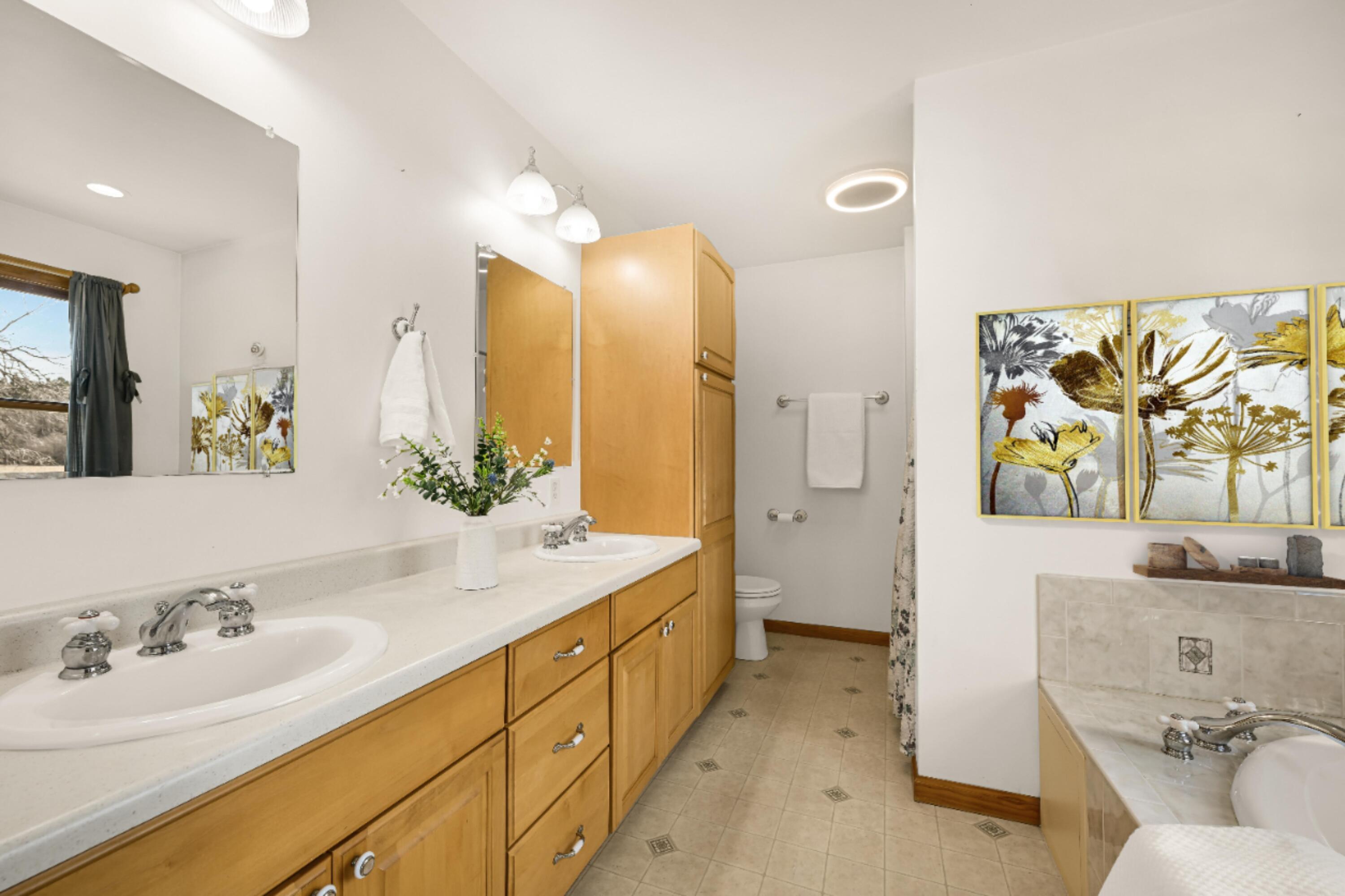 2855 North Shore Drive Delavan, WI 53115 - Photo 25 of 52 Bright and Cheery Primary Bath