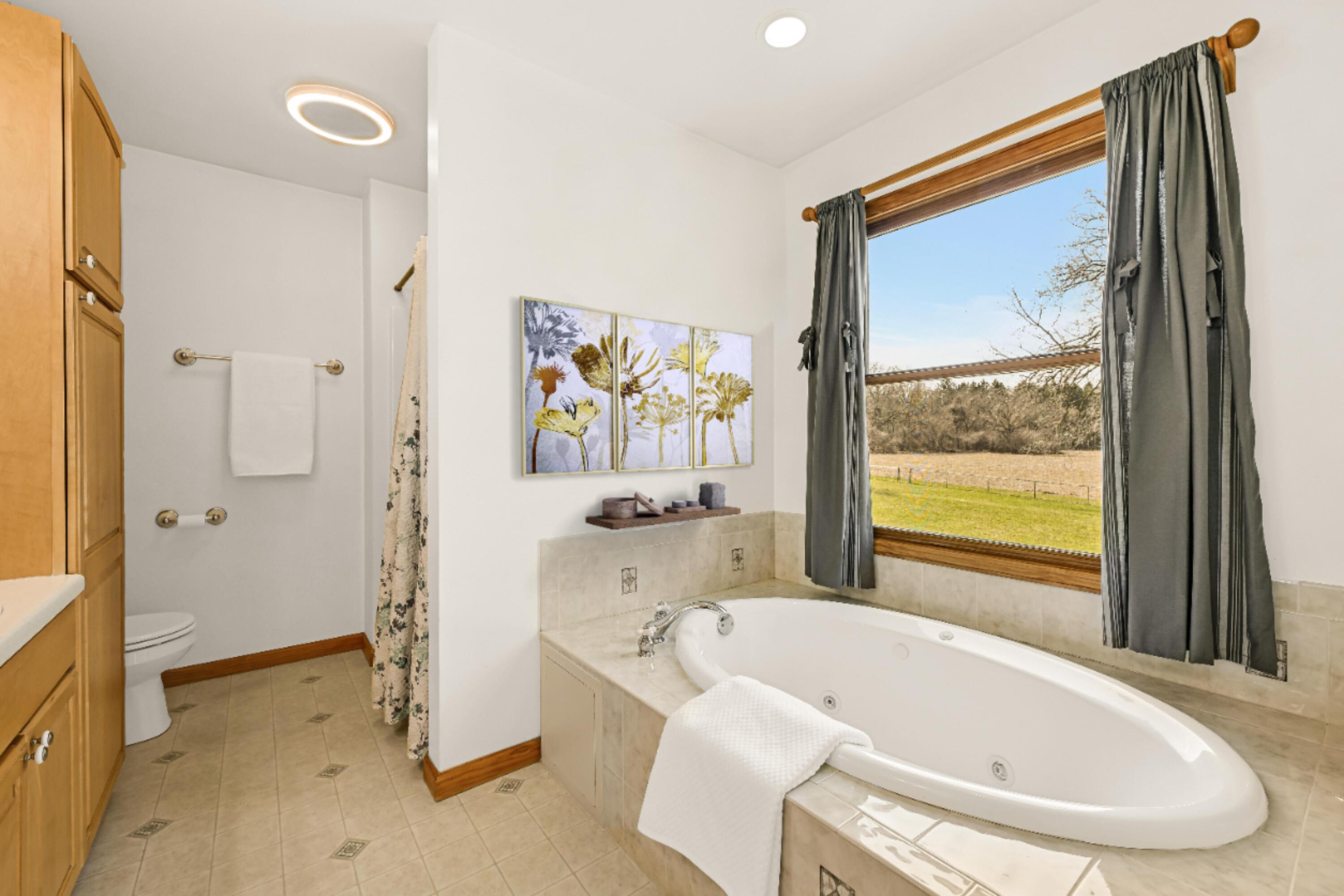 2855 North Shore Drive Delavan, WI 53115 - Photo 26 of 52 Tub with a Peaceful View!