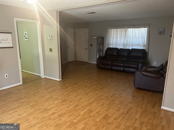 a backyard of a house