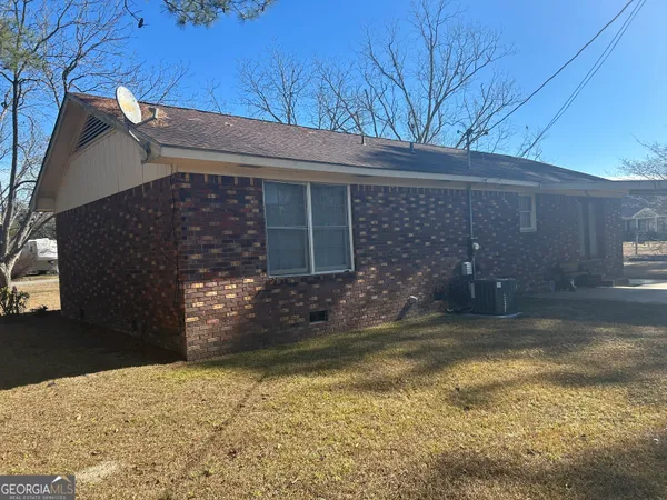 a backyard of a house