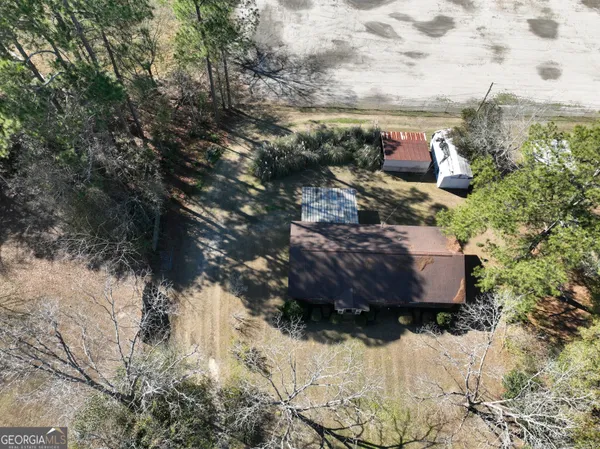 a view of a covered with snow in a yard