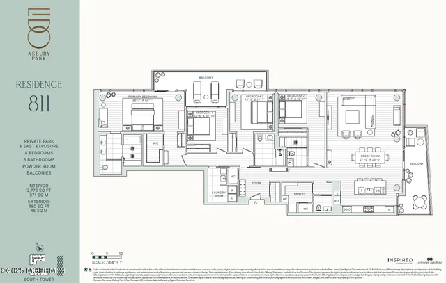 $4,660,000 | 1201 Ocean Avenue, Unit 811, Asbury Park, NJ 07712