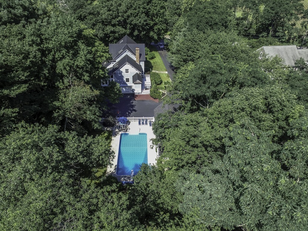 57 Oak Ridge Road Boxford, MA 01921 - Photo 27 of 30 an aerial view of a house with a yard