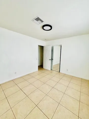 a view of a room with cabinet