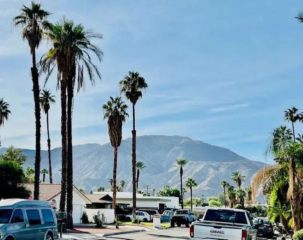 a front view of multiple houses with yard