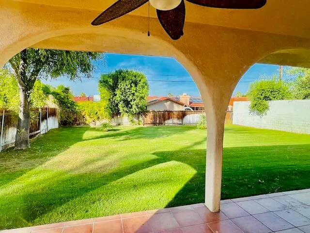a view of a volley ball court