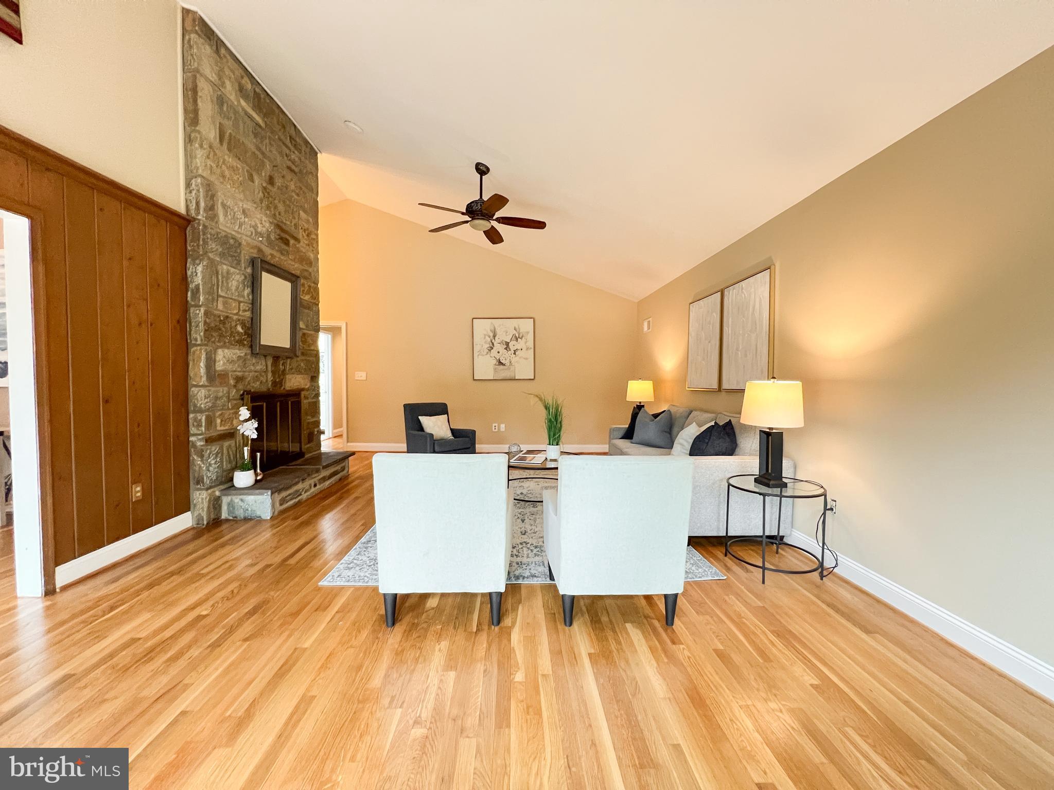 2503 North Gate Terrace Silver Spring, MD 20906 - Photo 21 of 50 Living Room with Stone Fireplace