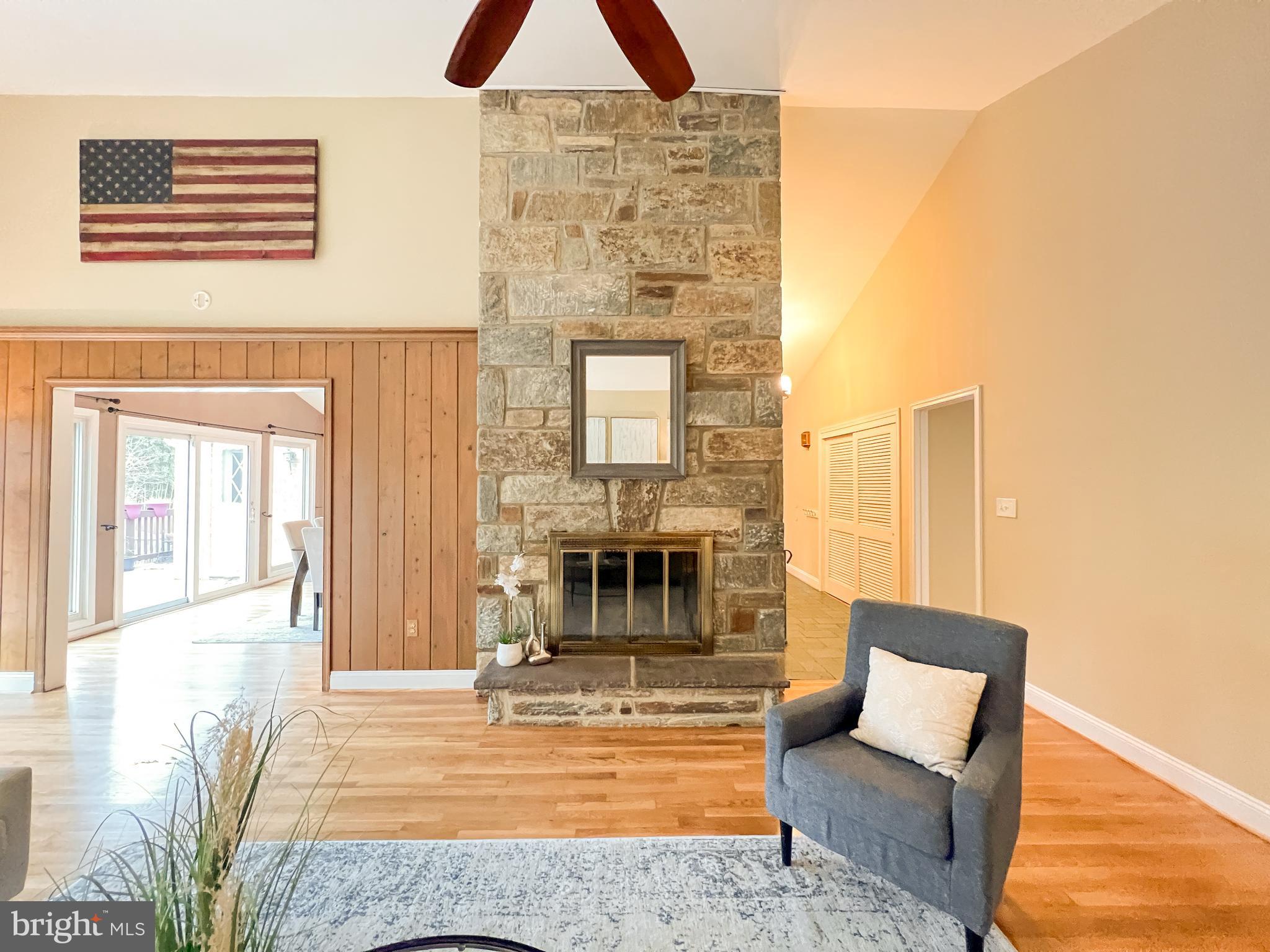 2503 North Gate Terrace Silver Spring, MD 20906 - Photo 28 of 50 Living Room with Stone Fireplace