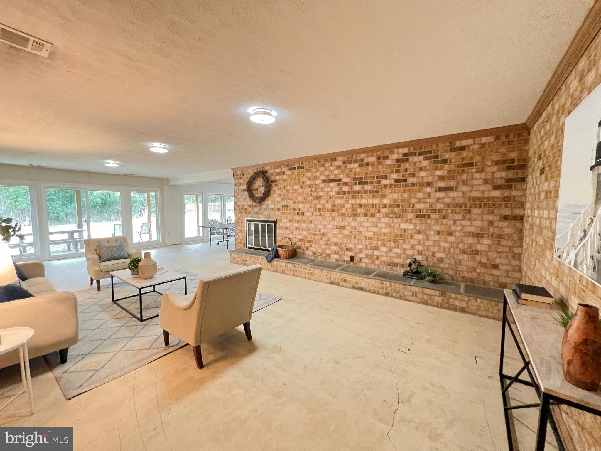 2503 North Gate Terrace Silver Spring, MD 20906 - Photo 43 of 50 Basement with Fireplace, Walkout to Backyard